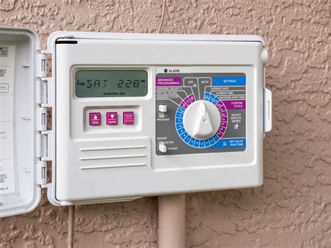 sprinkler system timer box